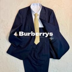 Burberrys】 モヘア混 スーツ 紺 ストライプ セットアップ BE5 - メルカリ