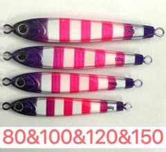 ジグ4本 メタルジグ TGベイト風 タチウオ80&100&120&150 - メルカリ