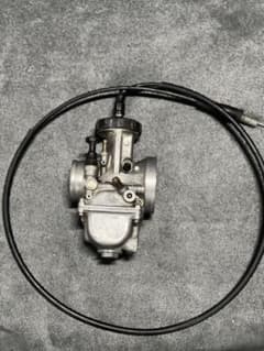 送料込み！RS125 ケイヒン PWK38 キャブレター スロットルワイヤー付 