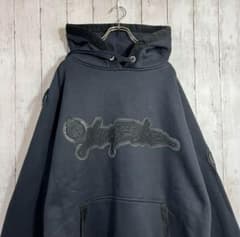 ジョニーブレイズ　黒色 刺繍ロゴ パーカーのサムネイル
