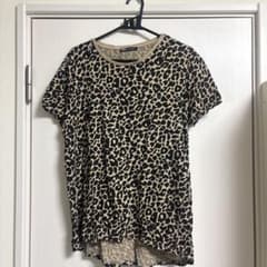 ZARA レオパード柄 半袖Tシャツ ベージュ Mサイズのサムネイル