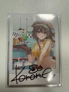 ホロライブ 戌神ころね誕生日記念2022 直筆サイン入りチェキ風