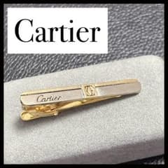 カルティエ タイピン 24KGF ドゥーブルC 純金張り ゴールド ロゴ 