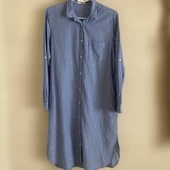 LEPSIM ロングシャツワンピー M ストライプ柄のサムネイル