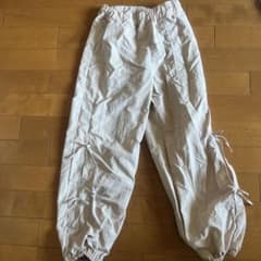 gu ドライサイドリボンパンツ 140 薄ピンクのサムネイル