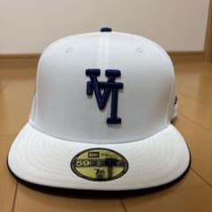 MVロゴ ホワイト ベースボールキャップ 7 1/2のサムネイル