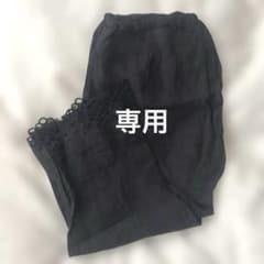 リゼッタLISETTE 黒レース刺繍ペチパンツ ロシェル - メルカリ