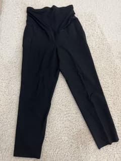 ハイウエストスリムフィットパンツ M ブラックのサムネイル