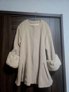 未使用】snidelスナイデル ラビットファー Aラインコート アルパカ