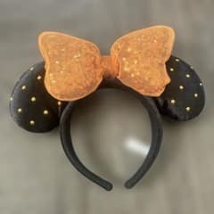 【人気商品】 ディズニー ハロウィン2025 カチューシャ ミニー (オレンジ)のサムネイル