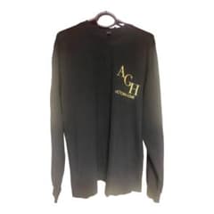 ワコマリア×舐達麻 HEAVY WEIGHT CREWNECK SWEAT 黒のサムネイル