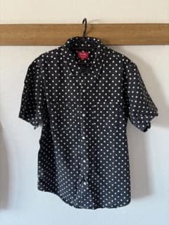 Supreme ドット柄 半袖シャツ ブラック Lサイズ - メルカリ