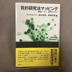 質的研究法マッピング 特徴をつかみ、活用するためにのサムネイル