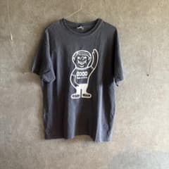GOODON キャラクタープリントTシャツ ウォッシュド ネイビー Lサイズのサムネイル