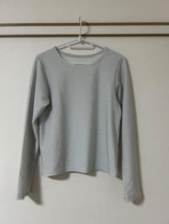 【moment+】ラメニットソー長袖プルオーバー Mのサムネイル