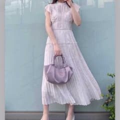 [水口彩菜 様] SNIDEL プリーツロングワンピースのサムネイル