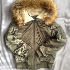 00s 平成ギャル N2B 鬼ファー グランジ フライトジャケット y2k 短丈