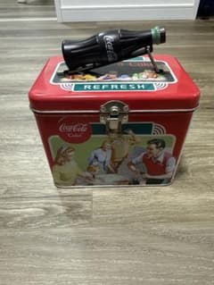 Coca-Cola コカコーラ ブリキ缶 収納ボックスのサムネイル
