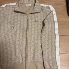 た*ー様 LACOSTE ベージュ ジップアップジャケット US Mのサムネイル