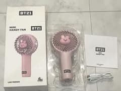 BT21 Mini Handy Fan COOKY Pink
