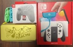 任天堂/Nintendo Switch 有機EL （ポケットモンター盾、モンハンのサムネイル