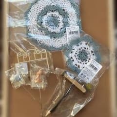 ⁠【新品】ナチュラル雑貨 ガーデニング 6点セット レースドイリー ピックのサムネイル