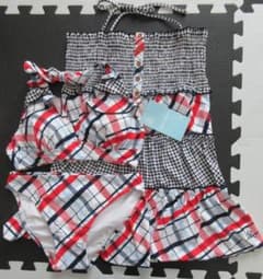 Brand new 9M women's 3-piece checkered bikini set from Olive de Olive.