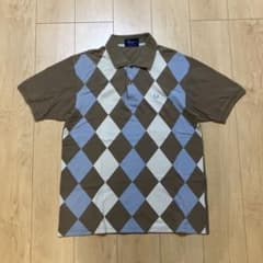 FRED PERRY アーガイル柄 ポロシャツ M