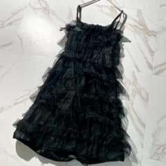 未使用・タグ付 13万 アニエスベー ティアード フリル チュール ドレス