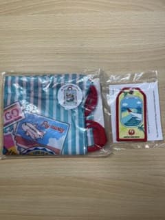 JAL オリジナル 巾着ナップサック タグ セットのサムネイル