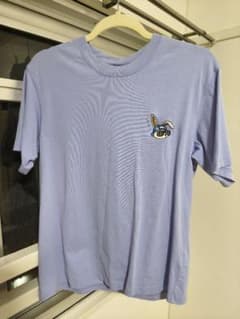 ウサギ グラフィック Tシャツ 半袖 ライトブルーのサムネイル