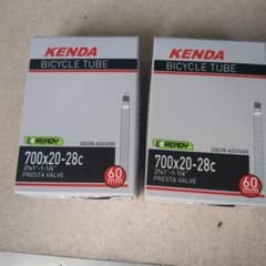 KENDA 自転車用インナーチューブ 700x20-28c 2本セットのサムネイル