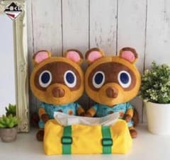A賞 一番くじ どうぶつの森 たぬきち つぶきちティッシュケースのサムネイル