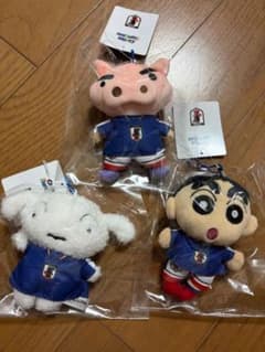 Crayon Shin-chan Japan National Soccer Team Plush Mascot Set of 3