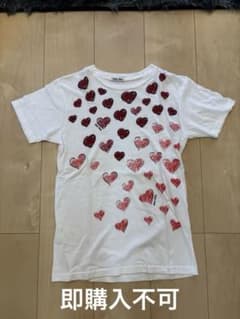 ミュウミュウ　半袖Tシャツ　トップス　カットソー　ロゴ　イタリア製　ハート　S ミュウミュウ miu miu 半袖 Tシャツ ハートsizeXS - メルカリ