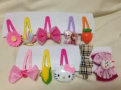 パッチンどめ、8本 ヘアクリップ2本のサムネイル
