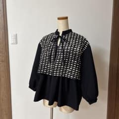 ミナペルホネン sora check ボレロブラウス ハンドメイド - メルカリ