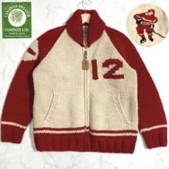 【美品】カナディアンセーター カウチン ニット M〜L相当 赤紺 ジップアップ 2025年最新】カウチンセーターの購入はここから！選りすぐりの商品一覧