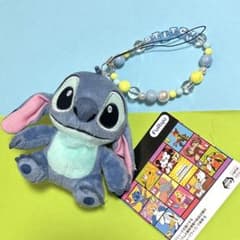 【新品】ディズニー　スティッチ　ビーズマスコット（ブルー）
