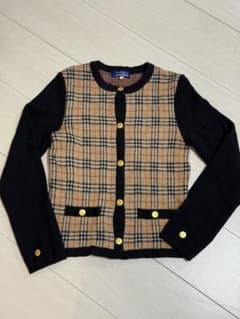 Burberryチェック柄ニットカーディガンのサムネイル