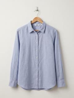 UNIQLO 長袖コットンシャツ ブルー Sサイズ