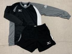 Mizuno バレーボール 上下セット 黒/グレー/白のサムネイル