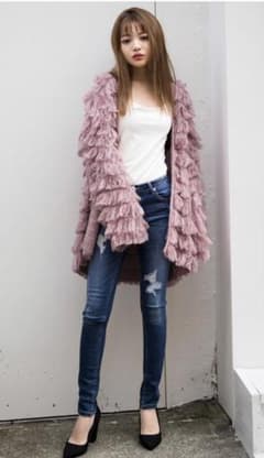 GRL バックヒップスリットデザインスキニーデニムパンツのサムネイル
