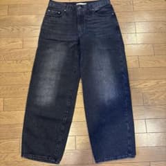 Levi's BUGGY DAD ブラックデニムパンツ