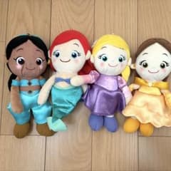 ディズニー プリンセスぬいぐるみ4体セット - メルカリ
