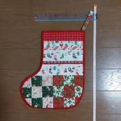 クリスマスブーツ ハンドメイド パッチワークのサムネイル