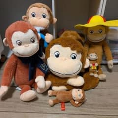 おさるのジョージ ぬいぐるみ 6体セット まとめ売り