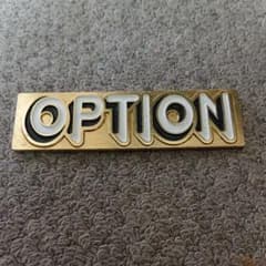 OPTION の エンブレム  30年程前の非売品のサムネイル