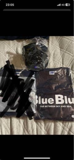 リ*マ様 ブルーブルー　Tシャツ　フラットバイザーキャップ　セットのサムネイル