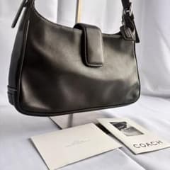 【良品】old coach Hamptons shoulder blackのサムネイル